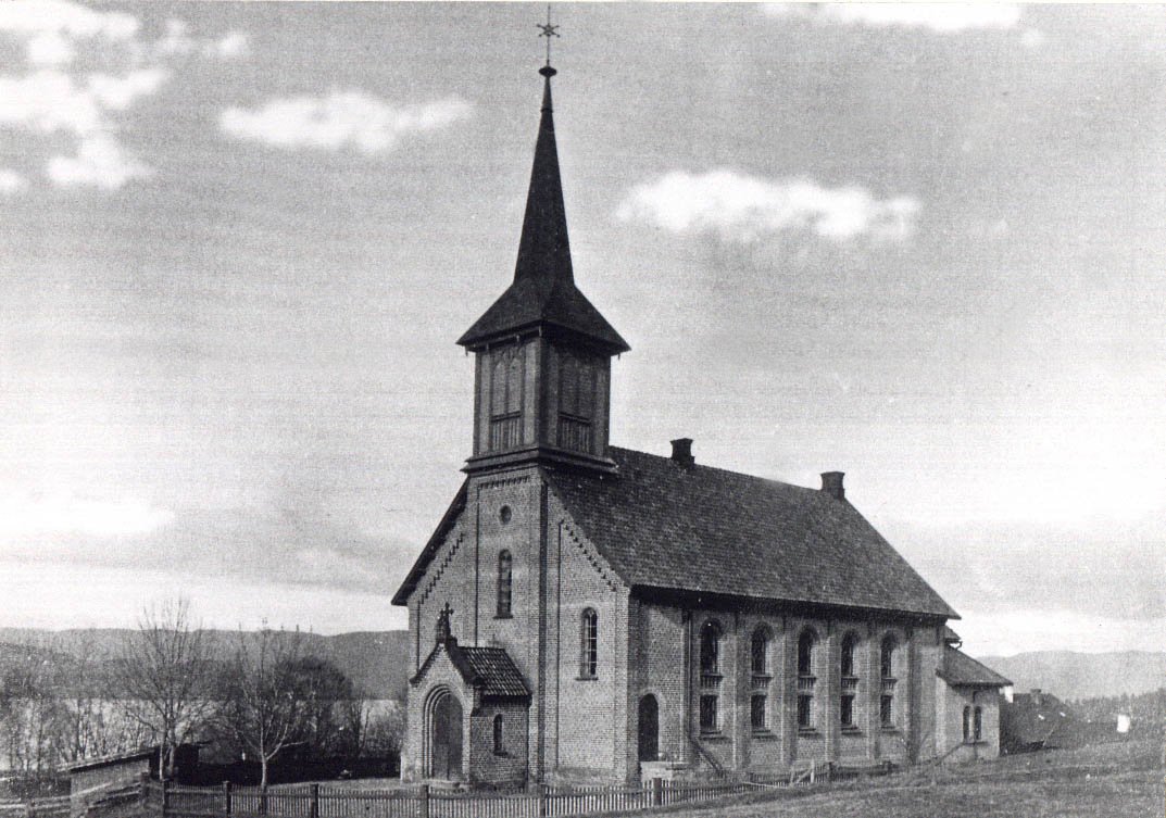 Holla Kirke ca 1895.